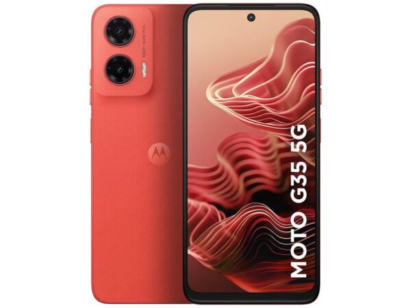 Smartphone Motorola Moto G35 256GB Coral 5G 4GB RAM+8GB Ram Boost 5G 6,7" Câm. Dupla + Selfie 16MP