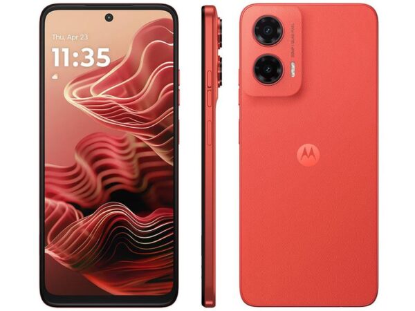 Smartphone Motorola Moto G35 256GB Coral 5G 4GB RAM+8GB Ram Boost 5G 6,7" Câm. Dupla + Selfie 16MP - Imagem 2