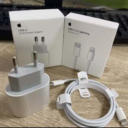 KIT CARREGADOR COMPLETO IPHONE 20W TIPO C